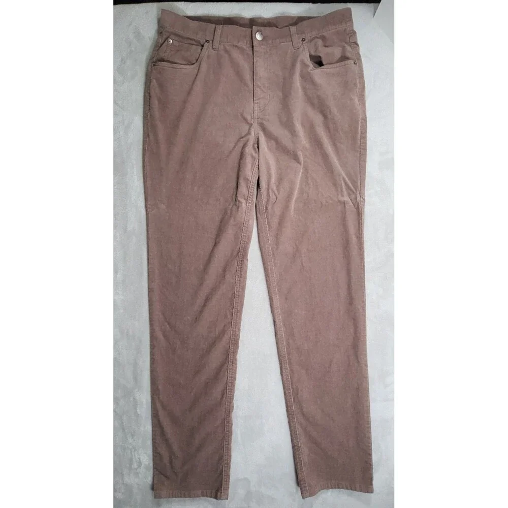 Vuori Optimist 5 Pocket Corduroy Pants Men 34x31 Athletic Slim Huckleberry V478